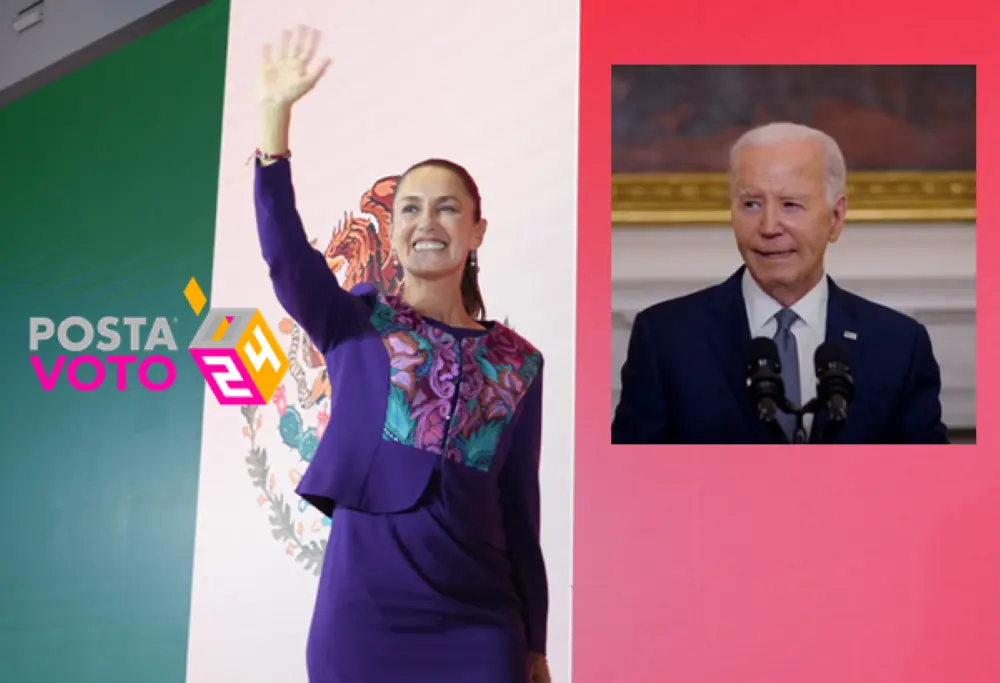 Claudia Sheinbaum agradece a Biden por felicitaciones y promete colaboración