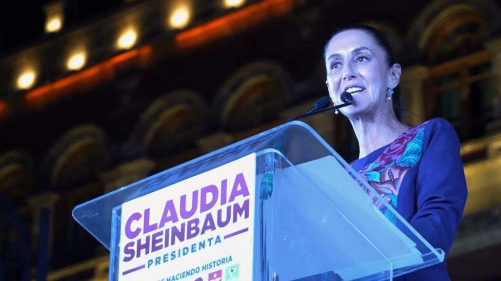 Sheinbaum celebra triunfo en el Zócalo, se compromete a seguir el legado de AMLO