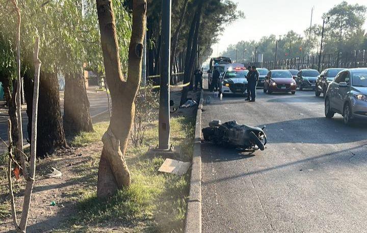 Motocicleta del accidentado. Foto: Ramón Ramírez