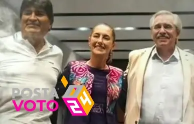 Se reúnen Evo Morales y Alberto Fernández con Claudia Sheinbaum