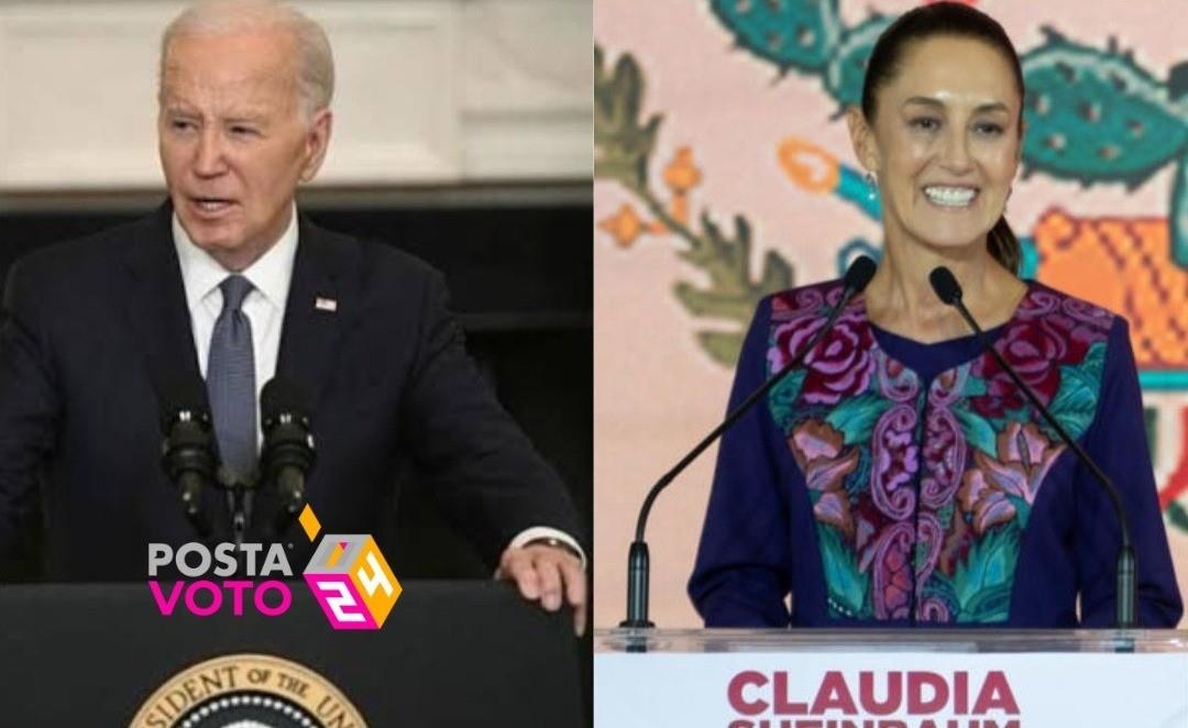 Joe Biden mediante un comunicado mando sus felicitaciones a Claudia Sheinbaum. Foto: Canva.