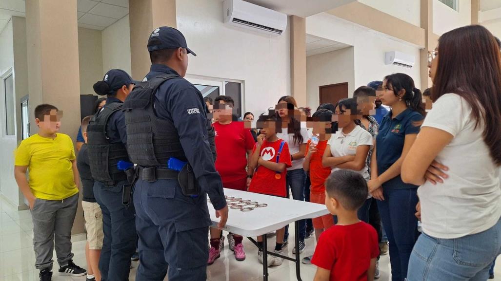 Jóvenes aprenden sobre seguridad en C4 Pesquería