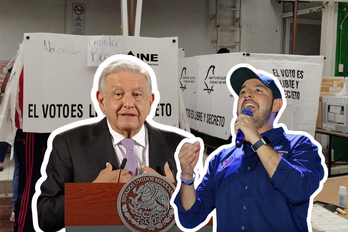 AMLO, Dirigente PAN. Foto: SS de @lopezobrado/@MarkoCortes