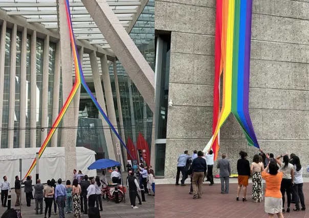 ¿Acto de odio? Rompen banderas del Orgullo LGBTIQ+ en edifico de INFONAVIT