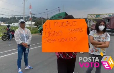 Bloquean la México-Toluca habitantes de Ocoyoacac (VIDEO)