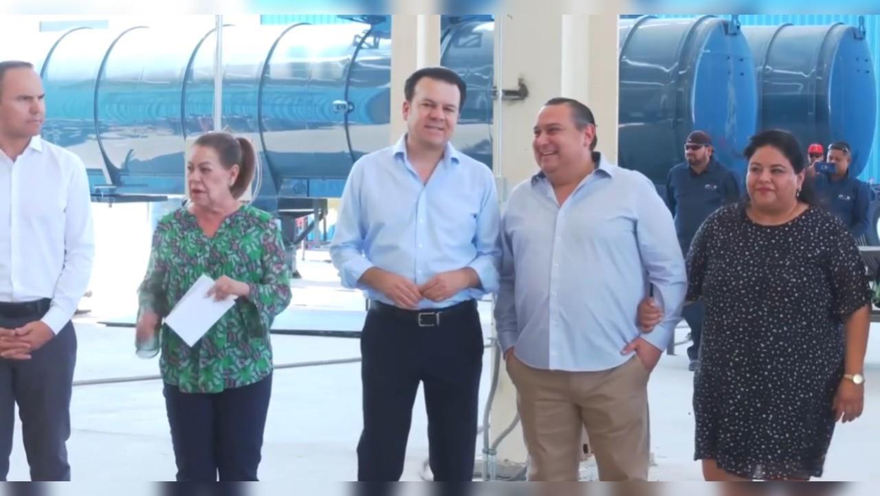 Gobernador Esteban Villegas durante la inauguración de la empresa IPSE Remolques en Gómez Palacio. Foto: Captura de pantalla.