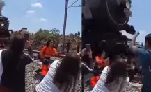 Muere mujer al tomarse selfie al paso del tren Empress 2816 (VIDEO)