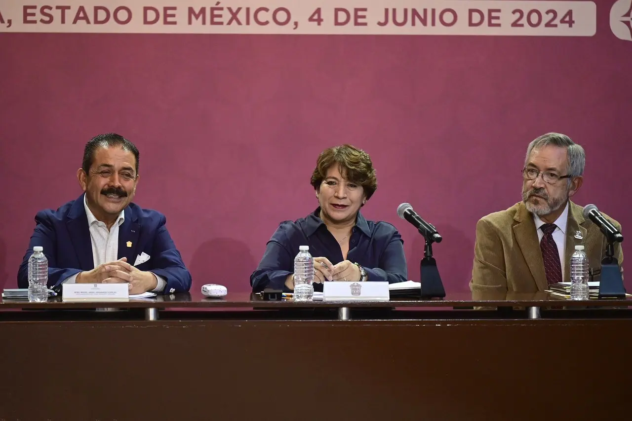 Se reúne Delfina Gómez con rectores de universidades del Edomex. Imagen: GEM