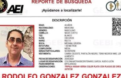 Buscan a Rodolfo González González, catedrático de la UANL desaparecido