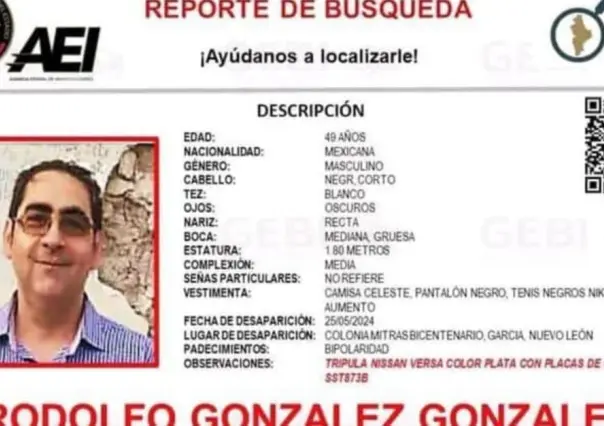 Buscan a Rodolfo González González, catedrático de la UANL desaparecido