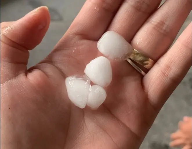 Cae granizo en el área Metropolitana de Monterrey