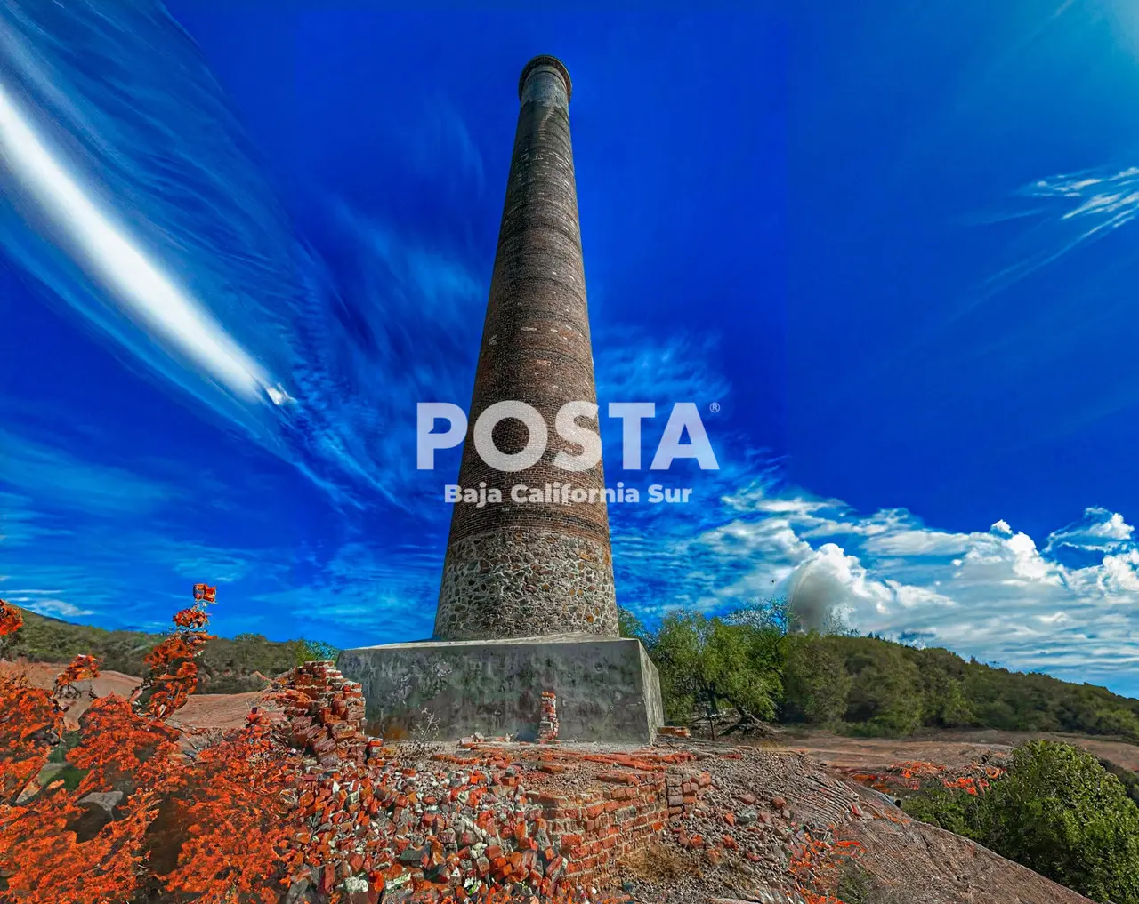 Chimenea La Ramona en El Triunfo, BCS. I Foto: Paúl García, POSTA.