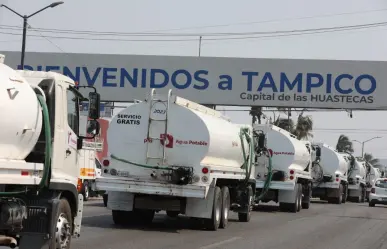 Crisis del agua: Gobierno de Tamaulipas distribuye agua potable en la zona sur