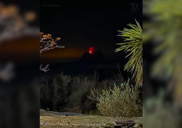 Se incendia el emblemático Cerro del Bernal en Tamaulipas