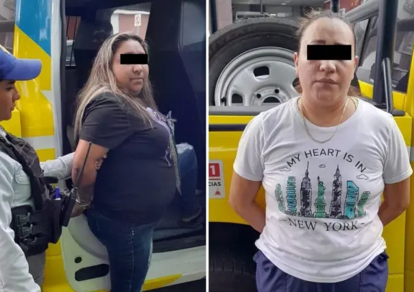 Detienen a hermanas por robo de auto en el centro de Monterrey