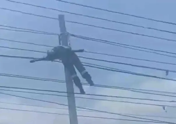 Trabajador sufre graves lesiones por descarga eléctrica en Tecámac (VIDEO)