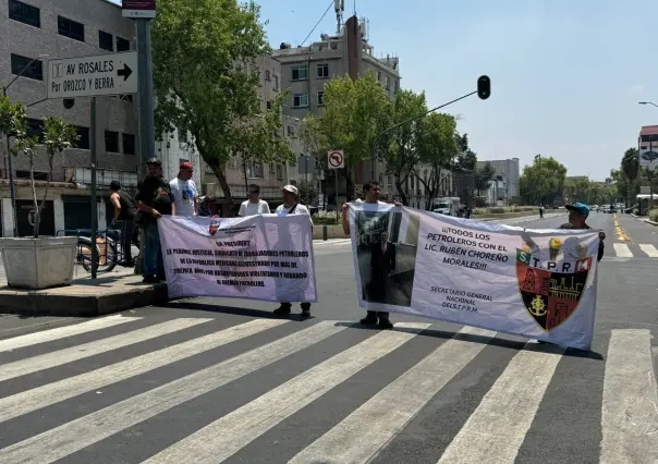 ¡Exigen toma de nota! Petroleros bloquean México Tenochtitlán