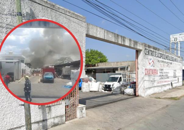 Se incendia una chatarrería en la colonia Nora Quintana