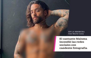 El cantante Maluma incendió las redes sociales con candente fotografía