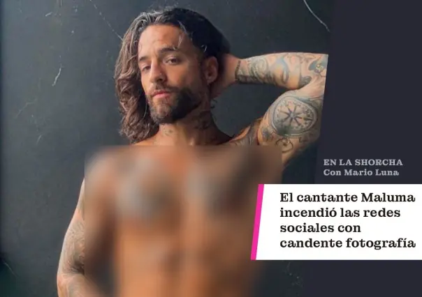 El cantante Maluma incendió las redes sociales con candente fotografía