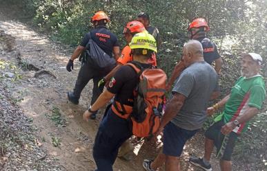 Rescatan a persona de 62 años tras caída en el Cerro de la Silla