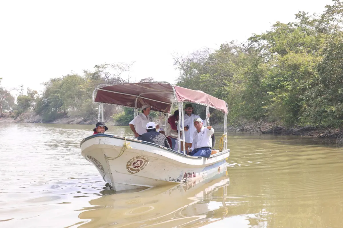 El río Tamesí empieza a incrementar poco a poco si nivel gracias a los escurrimiento de los ríos Guayalejo y Tampaón. Foto: Agencia