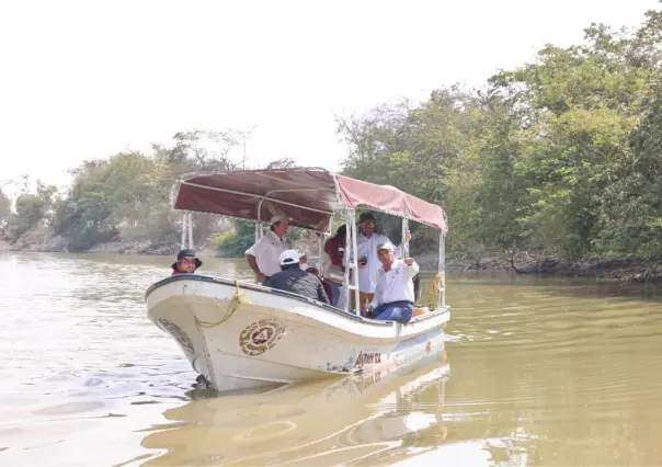 Supervisa Américo dragado en el sistema lagunario en el sur de Tamaulipas