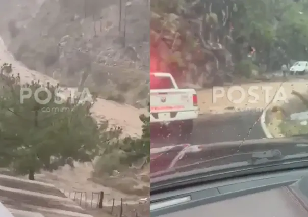 Lluvias y fuertes vientos provocan caos en Santiago (VIDEO)