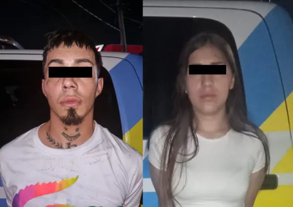 Pareja detenida por posesión de droga y vehículo asegurado