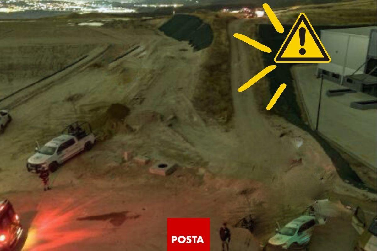 Personal de Pemex resguarda la zona para evitar incidentes. Foto: X