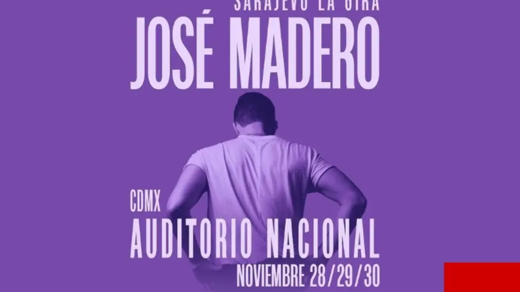 José Madero anuncia tres fechas en el Auditorio Nacional de la Ciudad de México