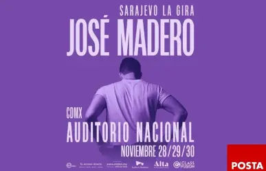 José Madero anuncia tres fechas en el Auditorio Nacional de la Ciudad de México