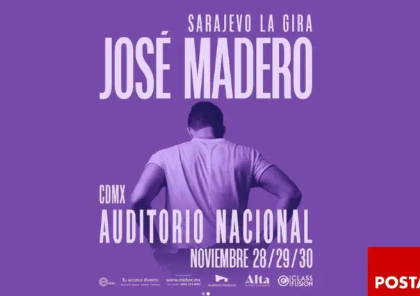 José Madero anuncia tres fechas en el Auditorio Nacional de la Ciudad de México