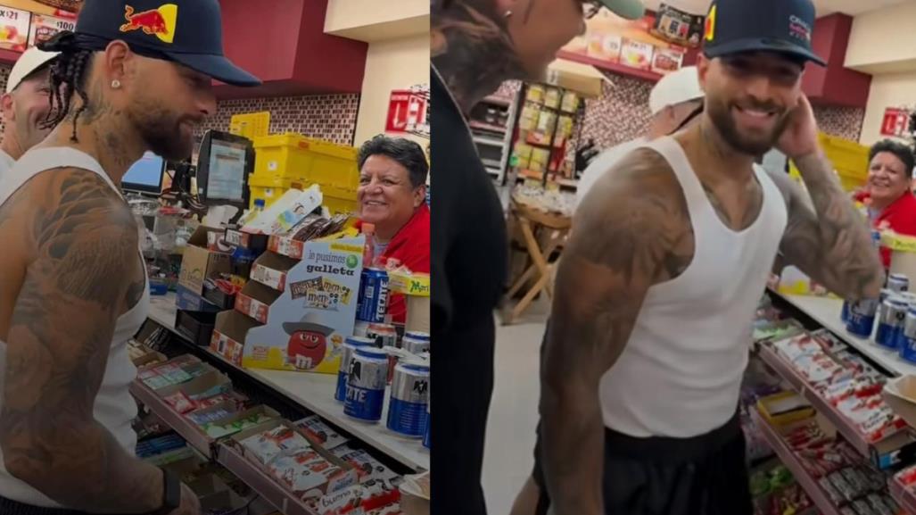 #VIDEO: Maluma sorprende tras comprar en tienda de autoservicio en Monterrey