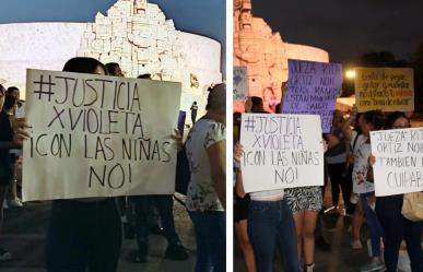 Realizan marcha en Paseo de Montejo: Exigen justicia para Violeta