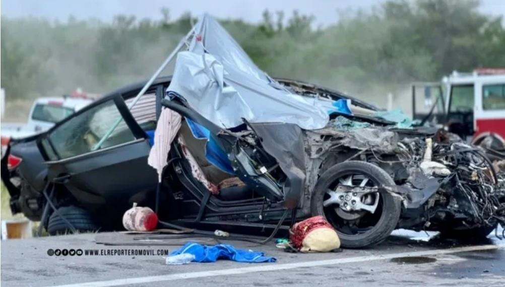 Trágico accidente en Güémez, Tamaulipas deja una mujer sin vida y 7 heridos