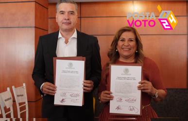 Reciben Waldo y Judith constancia de mayoría al Senado por Nuevo León