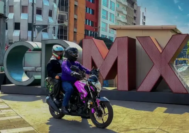 Traslado en moto, como si fuera Uber en CDMX