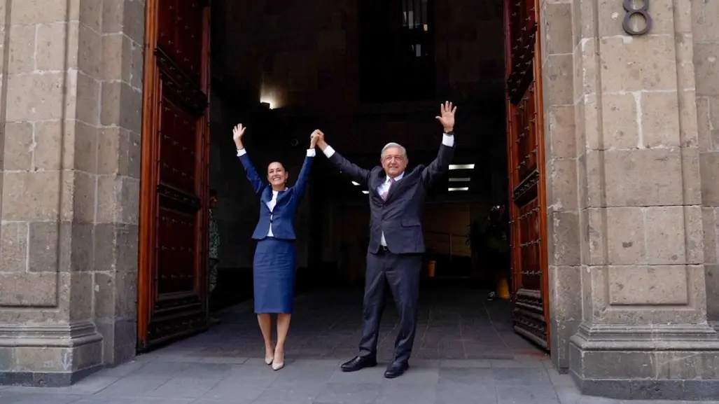 López Obrador y Claudia Sheinbaum: emotivo encuentro en Palacio Nacional