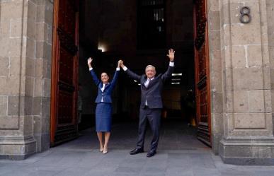 López Obrador y Claudia Sheinbaum: emotivo encuentro en Palacio Nacional