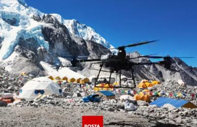 Por primera vez en la historia un dron entrega suministros en el monte Everest