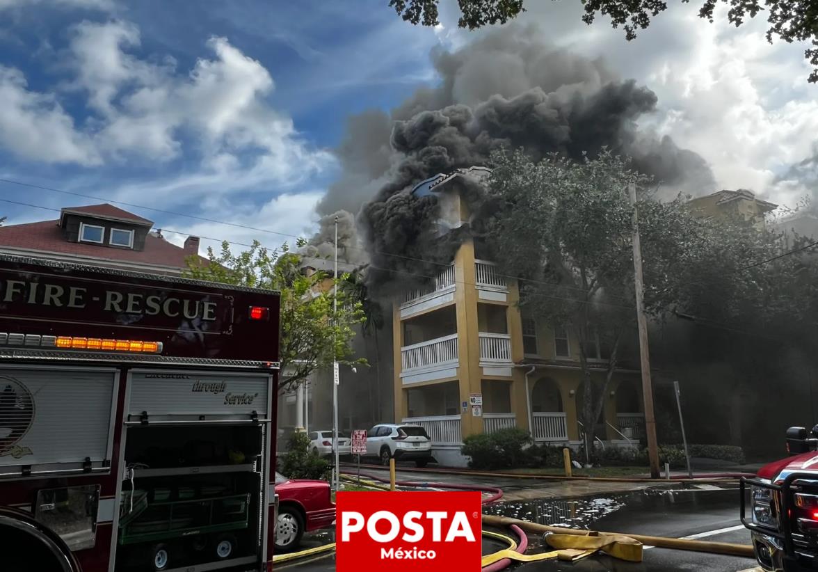 Un tiroteo seguido de incendio en complejo de Miami llevó a evacuaciones; un herido en estado crítico. Foto: EFE