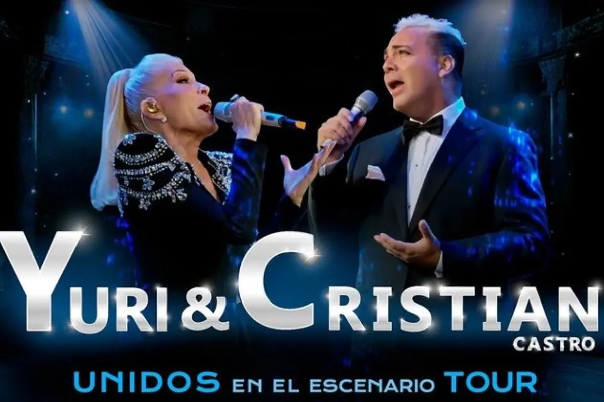 Cartel de gira de Yuri y Cristian Castro Foto: X(Twitter) @ocesa_total