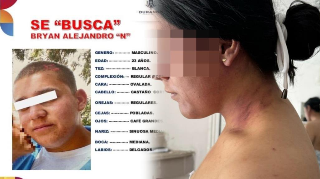 Buscan a Bryan Alejandro por intento de feminicidio en Durango