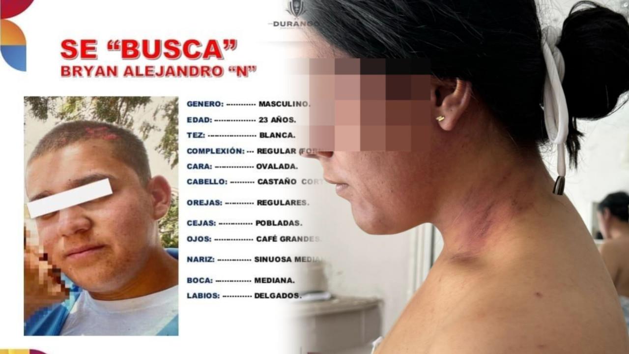 Buscan a Bryan Alejandro por intento de feminicidio en Durango
