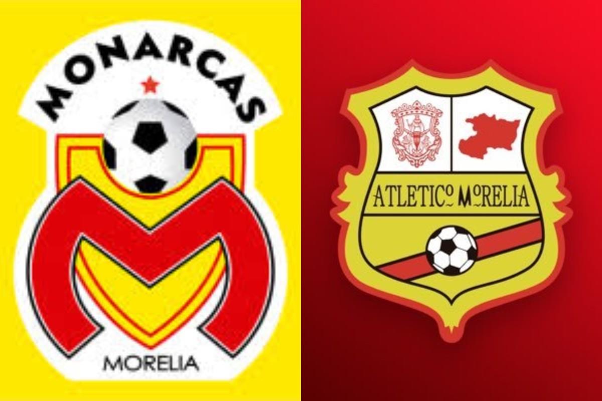 Escudos de Monarcas y Atlético Morelia Foto: Especial