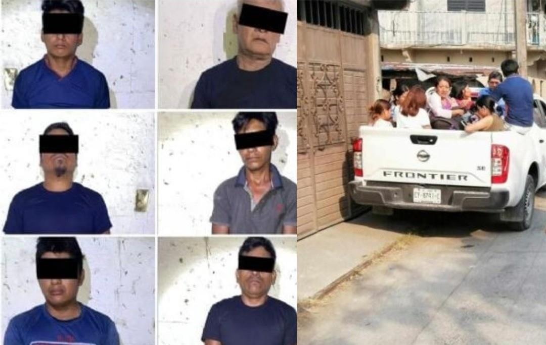 Los seis presuntos generadores de violencia en el municipio de Tila, Chiapas. Foto: Canva