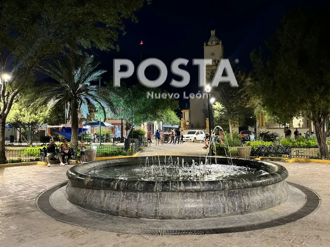 La plaza principal de García enamora por su arquitectura. Foto. Rafael Enríquez.