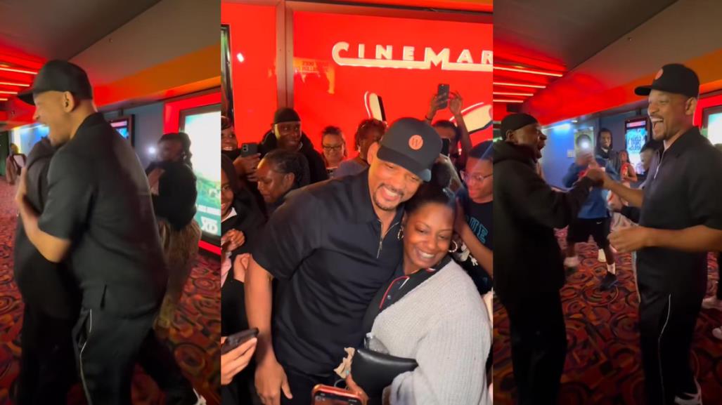 Will Smith sorprende a fans en cine de Los Ángeles (VIDEO)