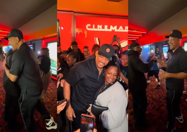 Will Smith sorprende a fans en cine de Los Ángeles (VIDEO)